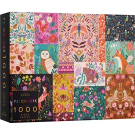 Elena Essex 1000 Piece Jigsaw Puzzles for Adults - Patchwork | jigsaws 1000 Pieces for Adults | Jigsaw Puzzles for Adults 1000 | Animal Bird Puzzle | 20x28 inches