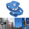 Outdoor Coaxial Movable Side Swing Double Pulley for Climbing Crossing
