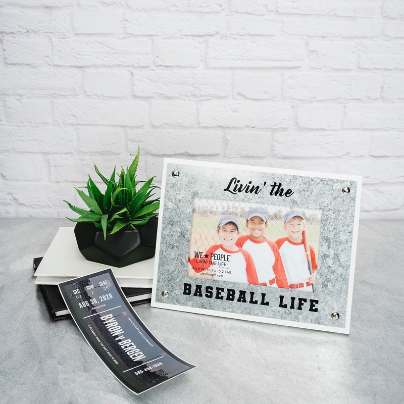 Livin' The Baseball Life - 8.5x6.5 inch Easel Back Picture