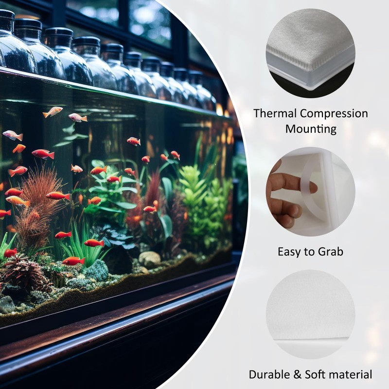 7 Inch Rectangle Filter Sock, 4 Pcs Saltwater Aquarium Filter