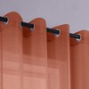 KOUFALL - Cortinas transparentes de lino sintético con ojales, 2