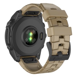 OVERSTEP Compatible with Garmin Fenix 8 47mm/ Fenix E/Fenix 7/ Fenix 6/ Fenix 5, 22mm Watch Band for Forerunner 965 955 945 935/ Descent G1/ Quatix 5 Smartwatch, Khaki