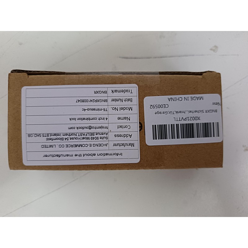 BNGXR Security Hasp Lockable, Safety Hasp with Combination Lock, Security