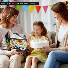 Ivarunner Sunflower Gnome Blanket - Christmas Birthday Gnome Gifts for Women, Soft Be Kind Gnome Throw Blanket for Women, Wife, Mom, Adults, Girls, Gnome Lover, 50''x60''