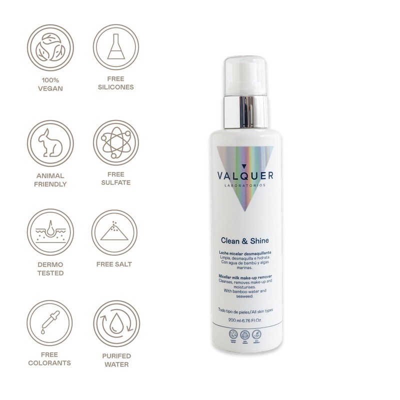 Laboratoires Valquer Micellar Cleansing Milk for the Face with Bamboo