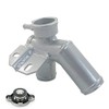 HCHCSPEED Aluminum Radiator Coolant Filler Neck Hose Pipe Compatible with