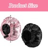 2PCS Hair Bonnets for Women,Silk Bonnet for Sleeping Curly Hair&Long