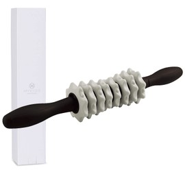 MIVIOS Stick Roller, Custom Replaceable Acupressure Point Myofascial Roller, Myofascial Release, Massage, Stretch, Custom Stick, Mivios, mivios, AMV102LG Light Gray