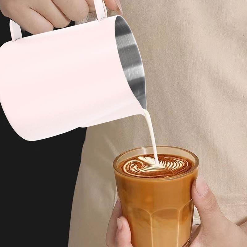 Milk Pitcher Pointed Mouth Frothing Coffee Frother Pot 310ml 304