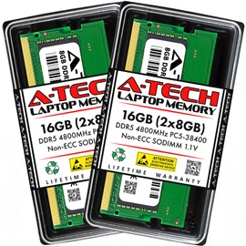 A-Tech 16GB Kit (2x8GB) RAM Compatible for ASUS ROG Strix G15 G513RS-HF031X Gaming Laptop | DDR5 4800MHz PC5-38400 SODIMM 1.1V 262-Pin Non-ECC SO-DIMM Memory Upgrade