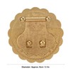 Brass Hasp Buckle Lock Retro Design 8cm Diameter Rust Resistance