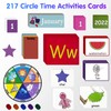 Auchq Circle Time Learning Center Pocket Chart, Heavy-Duty Kids Calendar