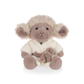 Apricot Lamb Bathrobe Lamb Plushies Stuffed Animals for Kids, Soft Cute Plush Toys for Baby Girl and Boy, Fluffy Brown Sheep 8.5 Inches
