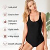 Sahunfri Women's One Piece Leakproof Period Swimwear, black, XL