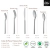 Alata Cube 20-Piece Forged Stainless Steel Flatware Set Cutlery Set,Silverware