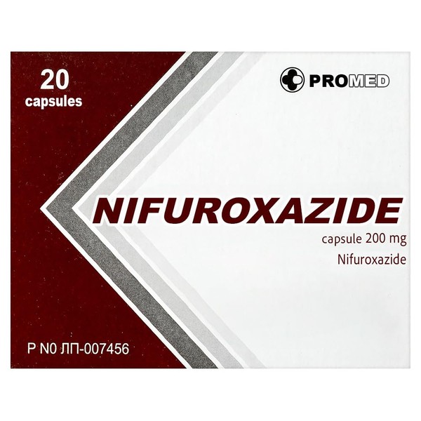 NIFUROXAZIDE 200 mg 20 Tablets