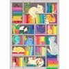 Cobble Hill 1000 Piece Puzzle - Rainbow Cat Quilt -