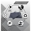 PACKY | 100 Grey Mailing Bags Strong 9" x 12"