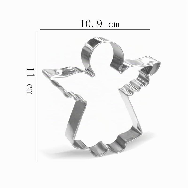 Angel Cookie Cutter 11 cm Stainless Steel