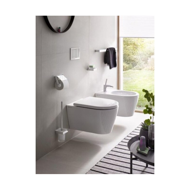 Emco Liaison 183000101 Soap Dish Round Soap Holder for Railing