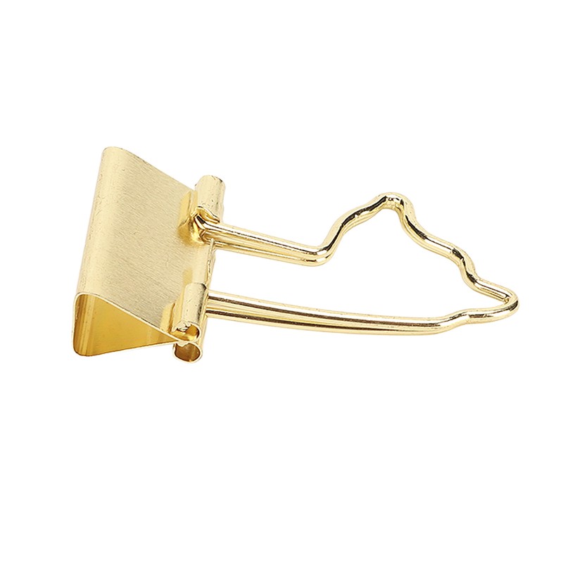 100pcs Binder Clips Strong Clamping Force Rust Prevention Metal Portable