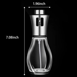 Olive Oil Sprayer for Cooking, 200ml glass Olive oil sprayer Mister, cooking oil sprayer, Oil Spray Bottle, canola oil sprayer, Vegetable Oil sprayer, Coconut Oil sprayer,Baking, Frying, BBQ