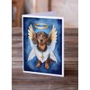 Caroline's Treasures Dachshund My Angel Greeting Cards Pack of 8