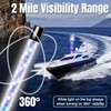 AddSafety 3FT Nav Lights for Boat, Plug-in Base Chasing Color