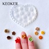 KEOKER Flower Polymer Clay Molds - 4 Pcs Daisy Miniature