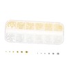 Healeved Nail Art Beads for DIY Decorations Mixed Metal Studs