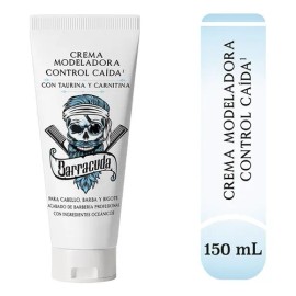 Crema Para Moldear Control Caida Para Cabello Y Barba 150g Barracuda