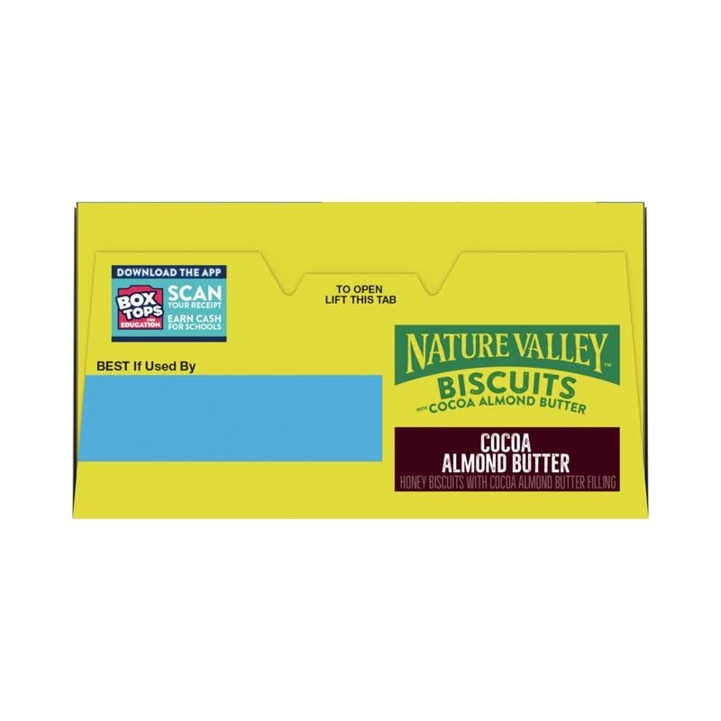 Nature Valley Biscuits With Cocoa Almond Butter 5 Count Box