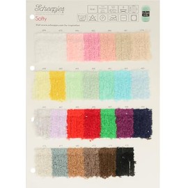 Scheepjes Softy Colour Sample Card - 1pc, Polyester and Nylon