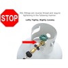 Flame King Propane Tank Adapter POL to QCC1 Type Converts