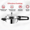 Vinod V-3L Stainless Steel Sandwich Bottom Pressure Cooker, 3-Liter