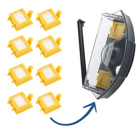 MIRTUX Replacement Parts Kit Compatible with Roomba Series 700 | Accessories for Roomba 720, 750, 760, 770, 775, 780, 785, 790... (All Models) | Set of Wheels, Filters, Side Brushes, Tyres
