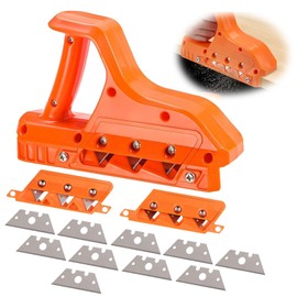 Plasterboard Quick Cutter, Edge Planer for Plasterboard, Plasterboard Planer, Rigips Edge Planer, Plasterboard Edge Cutter with 10 45° and 60° Blade Set for Plasterboard Cork Panels