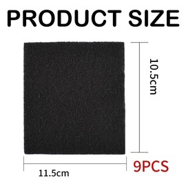 Pack of 9 Carbon Filter, Cat Litter Tray, Carbon Filter, Highly Absorbent Cat Litter Boxes, Activated, Replacement Filter, Carbon Odour Filter, Activated Carbon Filter, for Odour Control