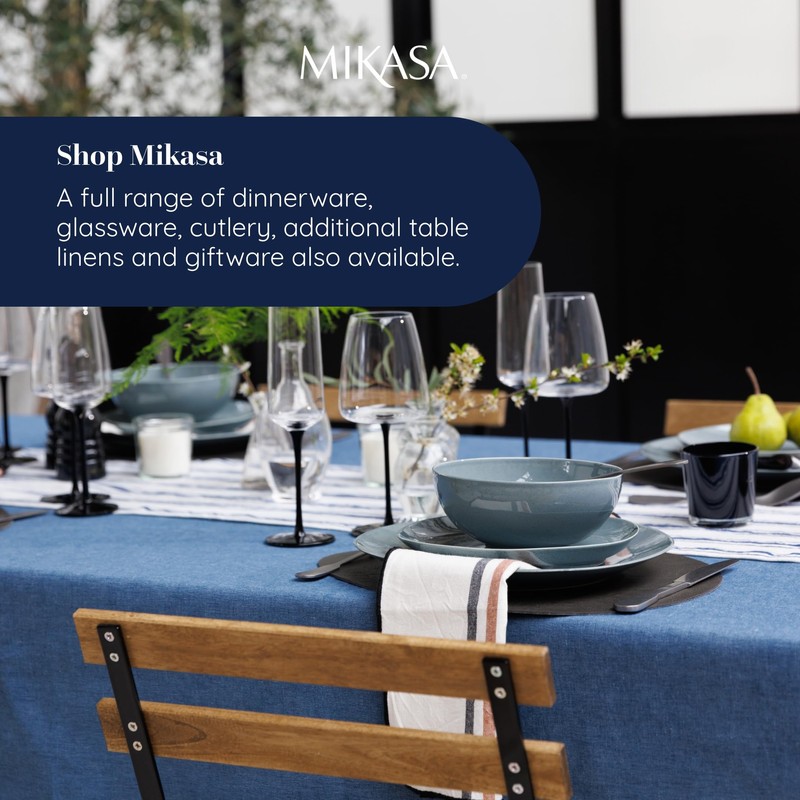 Mikasa 4pc PU Pebble Placemats, Slate Grey, 38cm x 30cm,