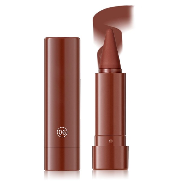 DAGEDA 2 in 1 Lip Liner and Lipstick, Matte Brown