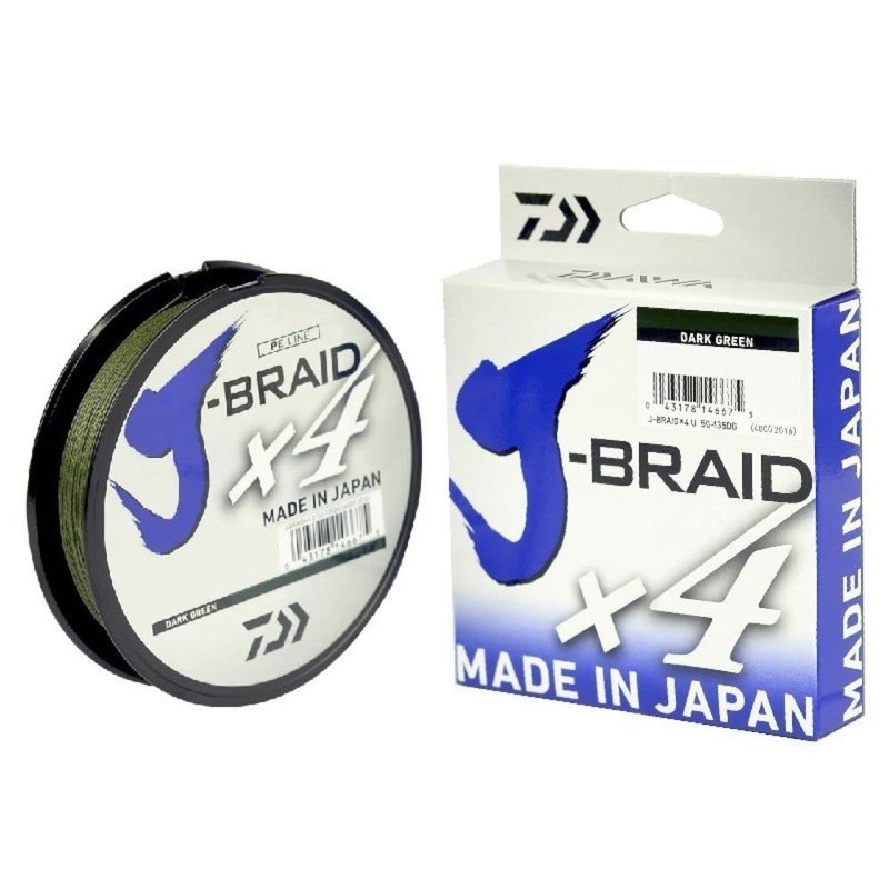Daiwa LINEA J-BRAID X4 50/150 DARK GREEN