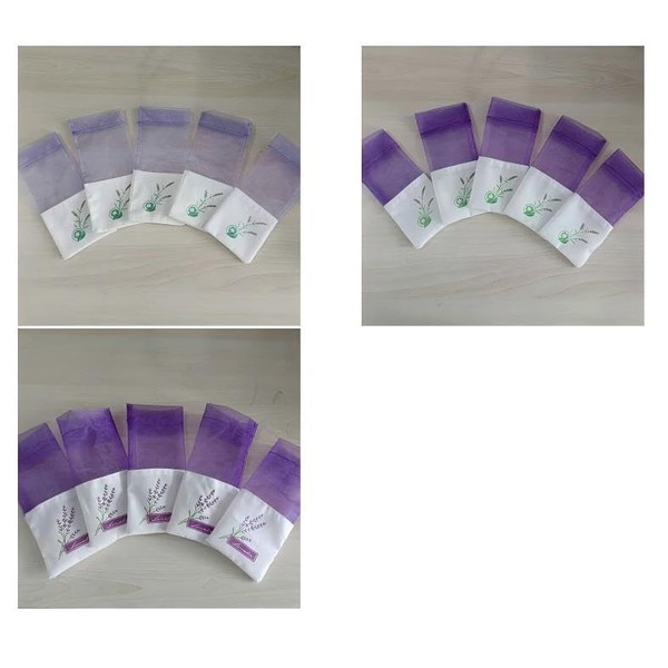 DWUENT 24PCS Purple Lavender Bags, Empty Sachet Drawstring Gauze Bags