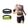 Portable Running Marathon Hip Pack Storage Bag Running Cloth Hip Pack (Black) 3ea