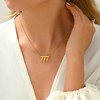 NONAMOIS Gold Angel Number Necklace For Women Dainty 18K Gold