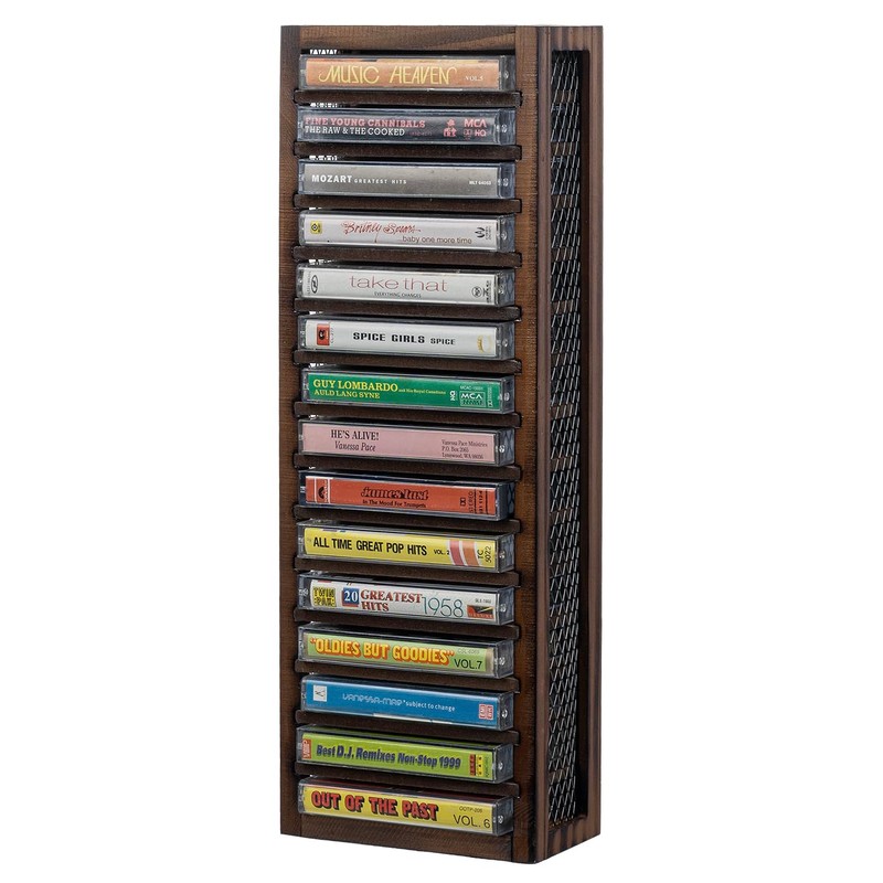 FARM IN Cassette Tape Storage, Farmhouse Style Cassette Rack Tower,