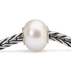 Trollbeads Silver 925 Bead White Pearl
