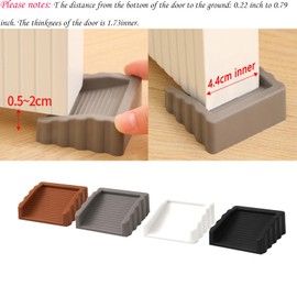 Door Stopper Wedge, Door Holder Tools for Keep Door Open, Door Stop Wedge, Pack of 3 (White)