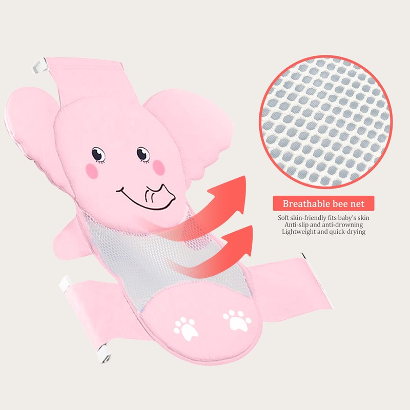 AIR&TREE Baby Bath Seat Support Net, Quick Drying, Adjustable, Comfortable,