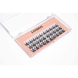London Lash Co Featherlight – Ultra-Light Volume Eyelash Extensions | Soft, Wispy C Curl & D Curl Lash Trays for Professional Lash Artists | Black, Mixed Lengths (D Curl)