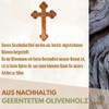 Kassis Geschenkartikel Olive Wood Cross Crucifix Wall Cross Simple with